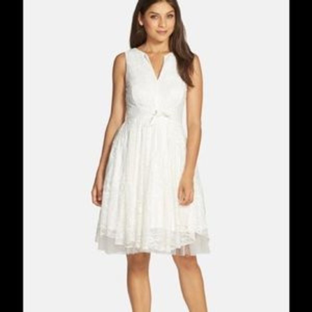 Eva Franco Keridan Dress in Ivory Knee Length - Picture 3 of 4
